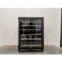 Refurbished electriQ EQWINE60BLFDZ 51 Bottle Capacity Full Range Dual Zone Wine Cooler Black