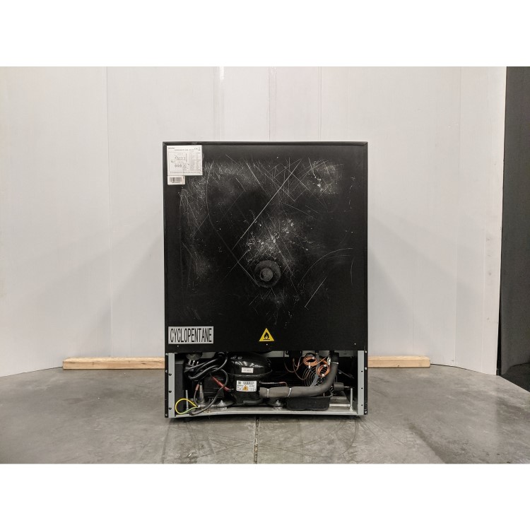 Refurbished electriQ EQWINE60BLFDZ 51 Bottle Capacity Full Range Dual Zone Wine Cooler Black