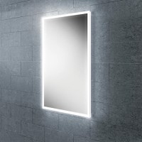 Rectangular LED Bathroom Mirror with Demister 450 x 800mm- HiB Globe 45
