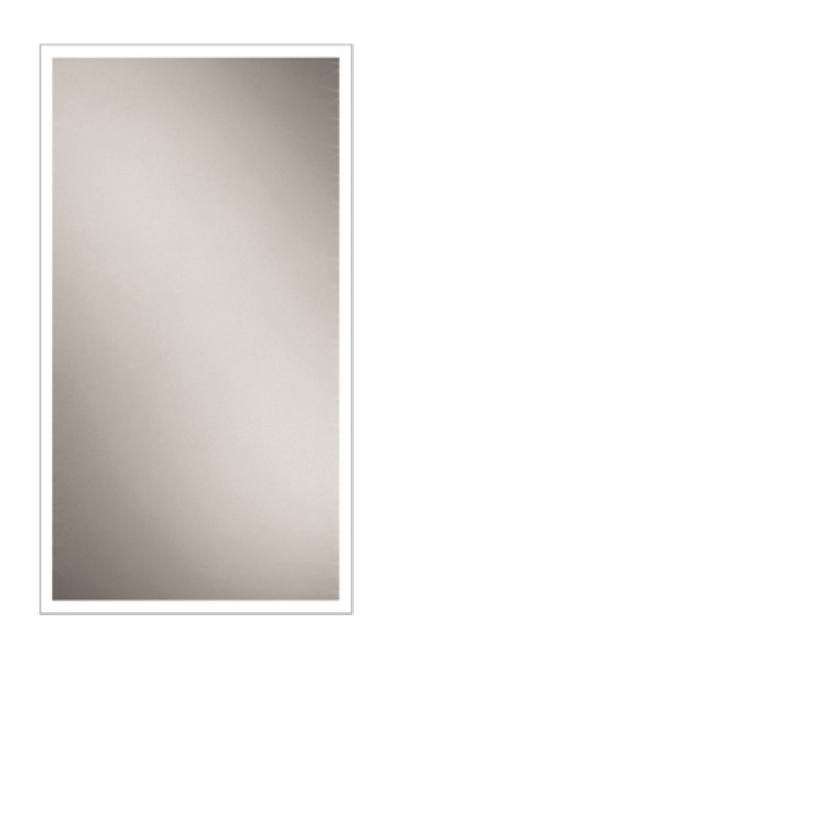 Rectangular LED Bathroom Mirror with Demister 450 x 800mm- HiB Globe 45