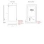 Rectangular LED Bathroom Mirror with Demister 450 x 800mm- HiB Globe 45