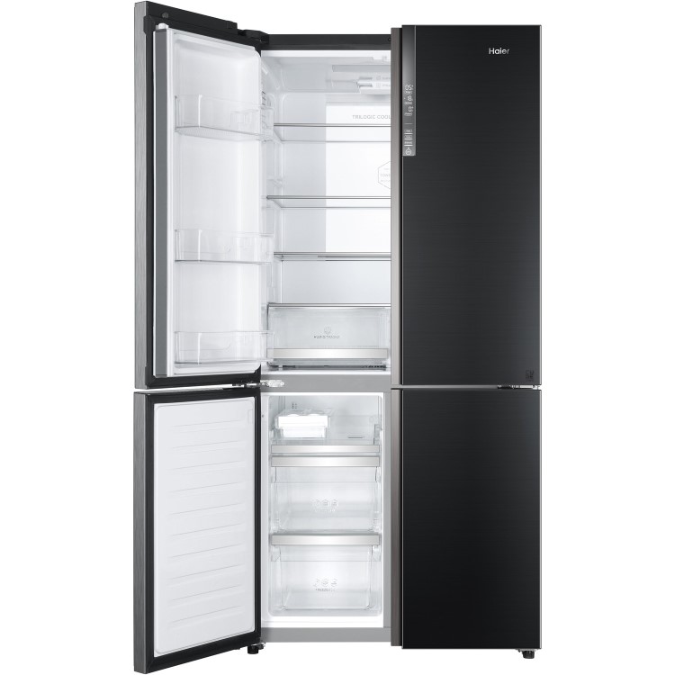 Haier 610 Litre Four Door American Fridge Freezer - Stainless Steel 