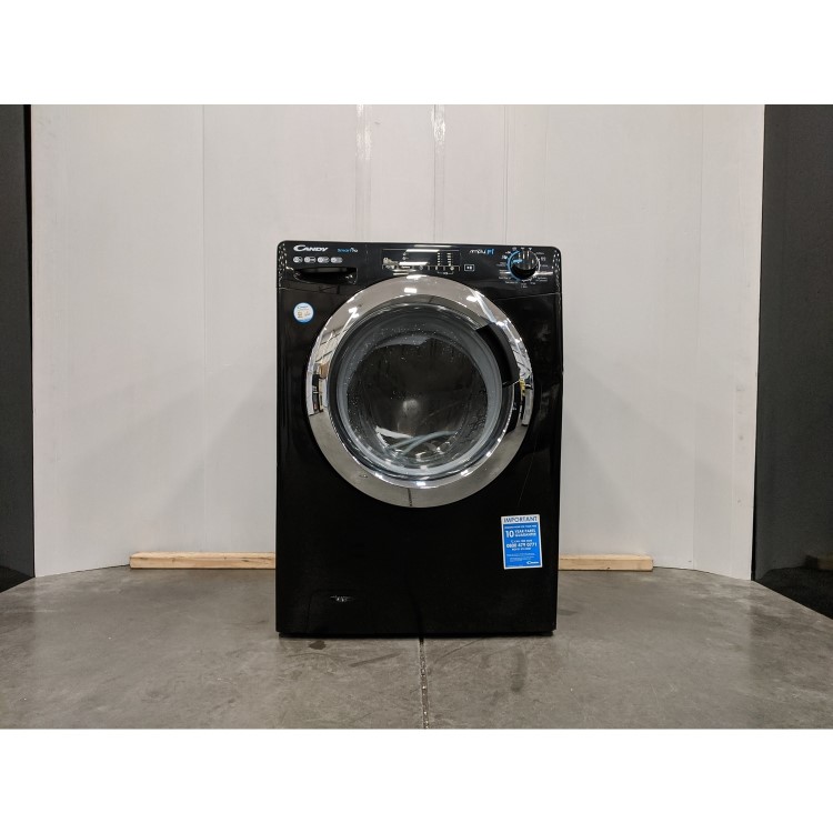 Refurbished Candy Smart Pro CSO14103TWCBE-80 Freestanding 10KG 1400 Spin Washing Machine Black