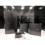 Refurbished Hotpoint PHBS98CLTDK 90cm Slimline Chimney Cooker Hood Black