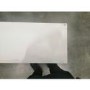 GRADE A2 - White & Beige Concrete Effect Freestanding Smart Electric Fireplace - AmberGlo