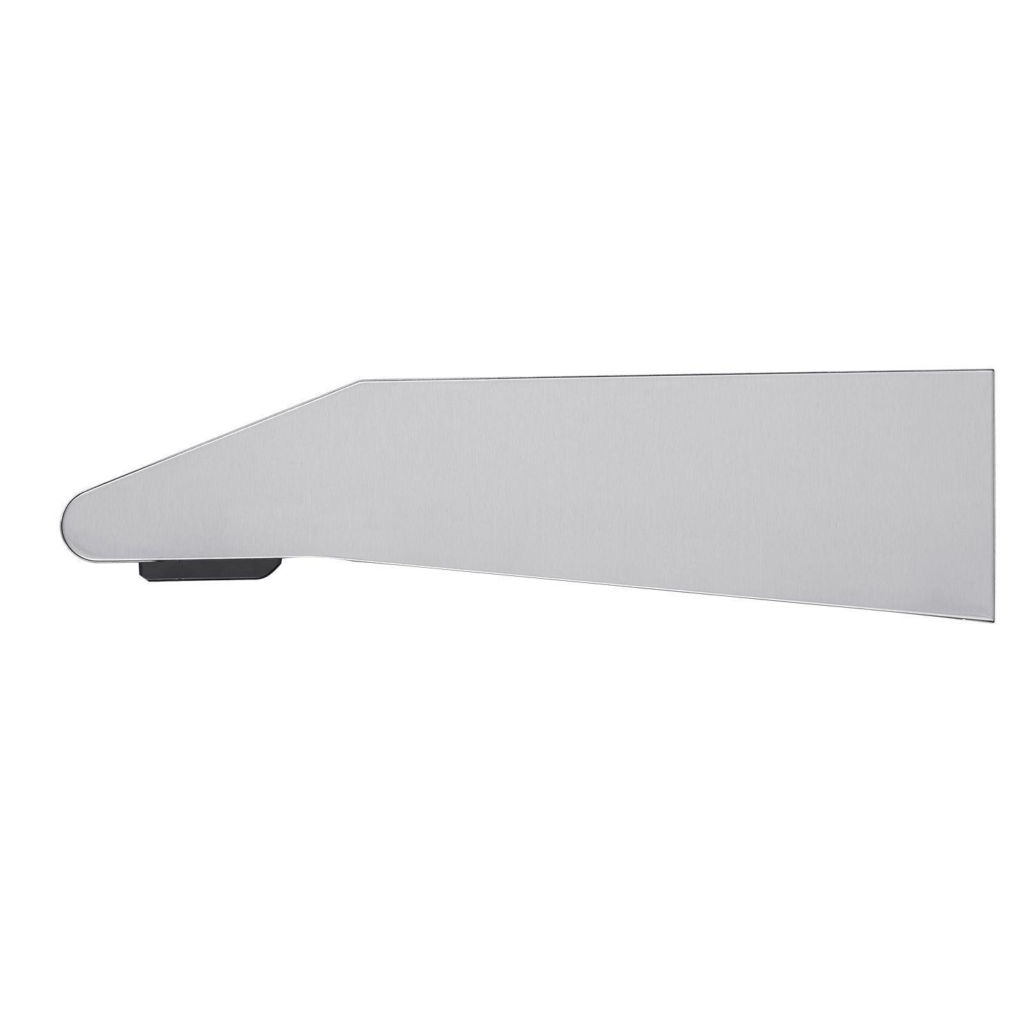 electriQ 60cm Top & Rear Venting Visor Cooker Hood Stainless Steel