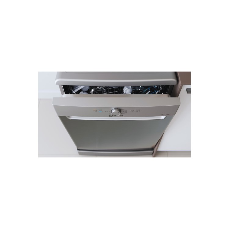 Refurbished Indesit Freestanding Dishwasher - Stainless Steel