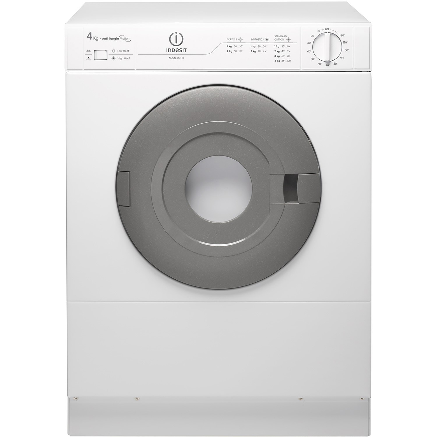 Indesit 4kg Freestanding Front Vented Tumble Dryer White NIS41V
