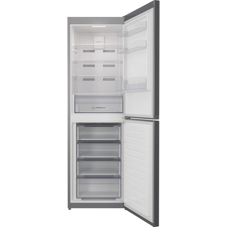 Indesit 322 Litre 50/50 Freestanding Total No Frost Fridge Freezer - Silver