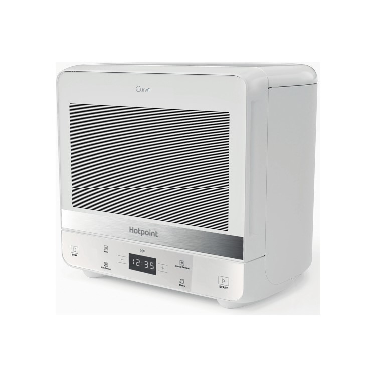 Refurbished Hotpoint Xtraspace Curve MWHC1331FW 13L 700W Digital Solo Microwave White