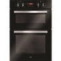 GRADE A3 - CDA DC940BL Electric Built-in Fan Double Oven With Touch Control Timer - Black