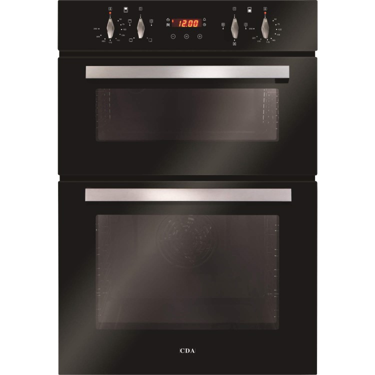 Refurbished CDA DC940BL Touch Control Electric Built In Double Oven - Black