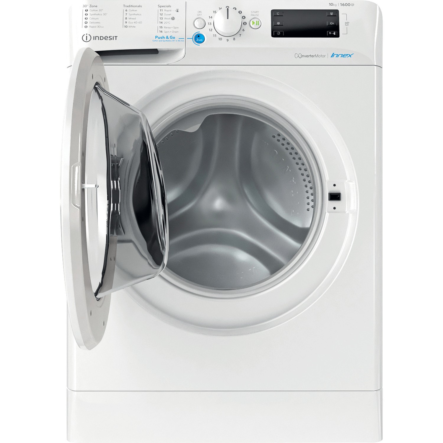 Indesit 10kg 1600rpm Freestanding Washing Machine White