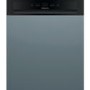 Hotpoint Aquarius 13 Place Settings Semi Integrated Dishwasher - Black