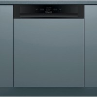 Hotpoint Aquarius 13 Place Settings Semi Integrated Dishwasher - Black