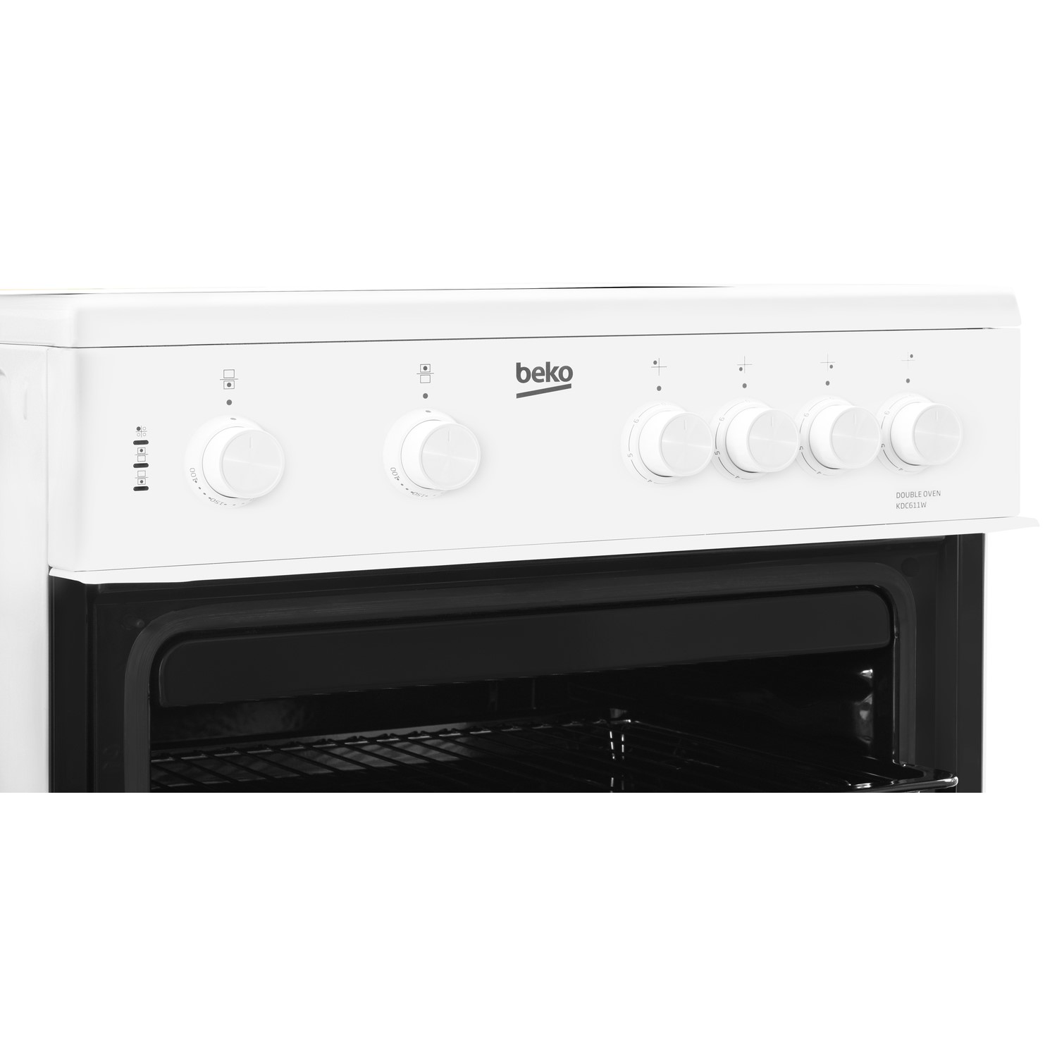 Beko 60cm Electric Cooker - White KDC611W | Appliances Direct