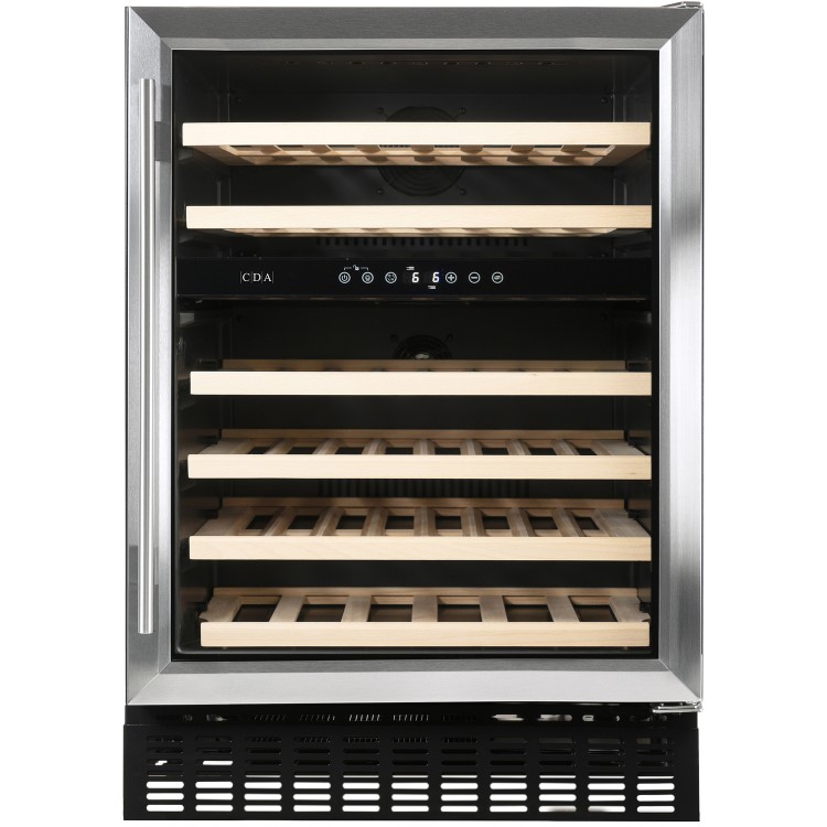Refurbished CDA WCCFO602SS Freestanding 46 Bottle Under Counter Wine Cooler Stainless Steel