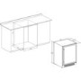 Refurbished CDA WCCFO622SS 60cm Under Counter Double Door Wine Cooler Stainless Steel