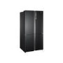 Refurbished Haier HTF-610DSN7 Freestanding 610 Litre 70/30 American Fridge Freezer Black