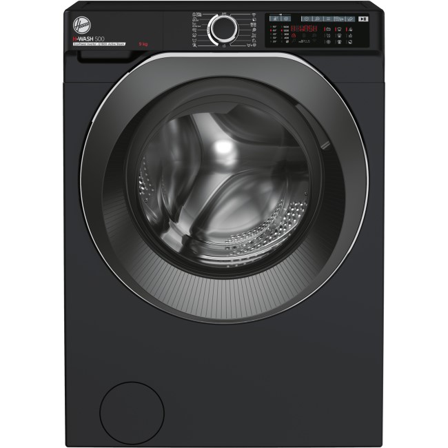 Refurbished Hoover H-Wash 500 HW69AMBCB1-80 Freestanding 9KG 1600 Spin Washing Machine Black