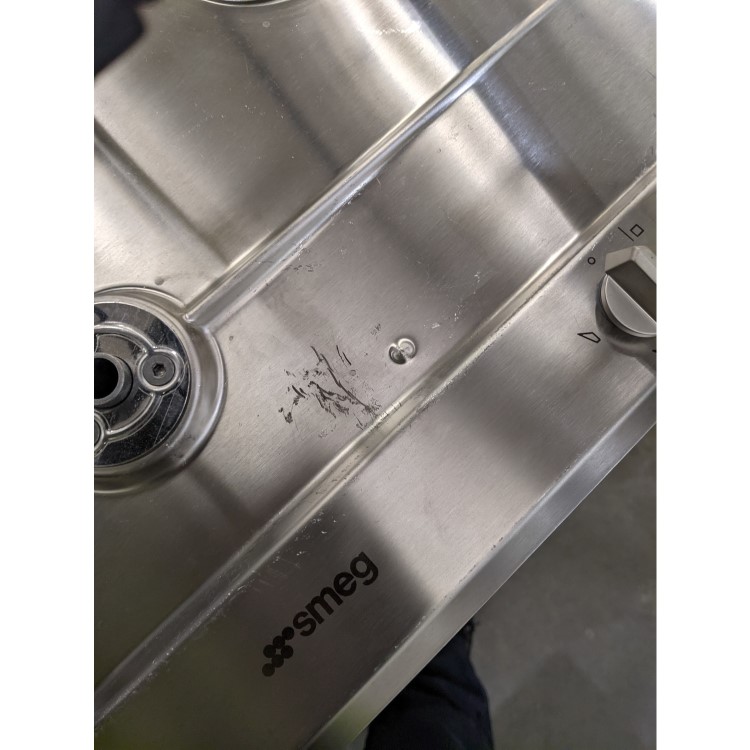 Refurbished Smeg P261XGH 60cm 4 Burner Gas Hob with Ultra Rapid Burner Stainless Steel