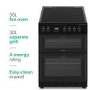 electriQ 60cm Electric Cooker - Black