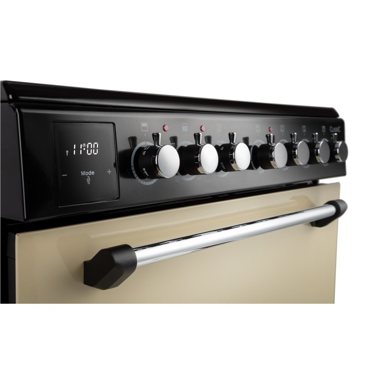 Refurbished Rangemaster Classic CLA60ECCRC 60cm Electric Cooker with Ceramic Hob Cream