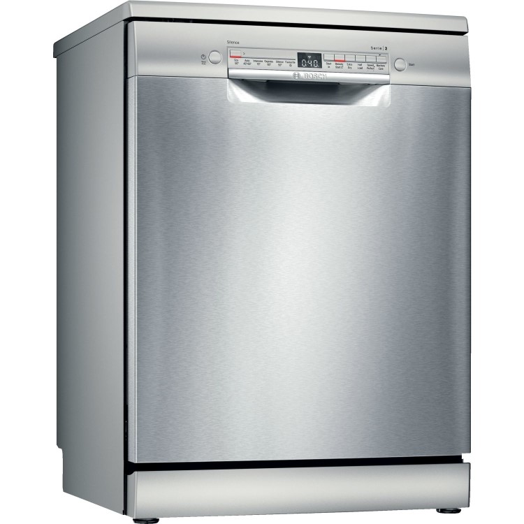 Refurbished Bosch Serie 2 SMS2HVI66G 13 Place Freestanding Dishwasher Silver