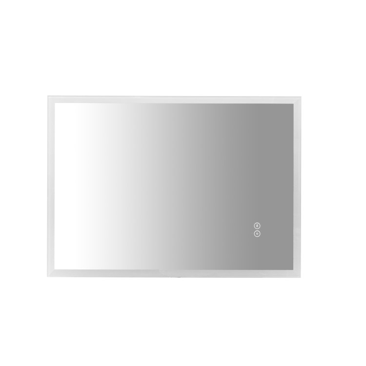 GRADE A2 - Rectangular LED Bathroom Mirror with Bluetooth & Shaver Socket 1200 x 800mm - Divine