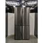Refurbished Haier Cube Series HTF-610DSN7 Freestanding 610 Litre 70/30 Frost Free American Fridge Freezer Black Stainless Stee;