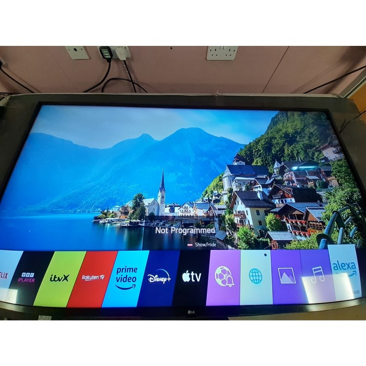 Refurbished LG UN73 65" 4K Ultra HD with HDR10 Pro LED Freeview HD Smart TV without Stand