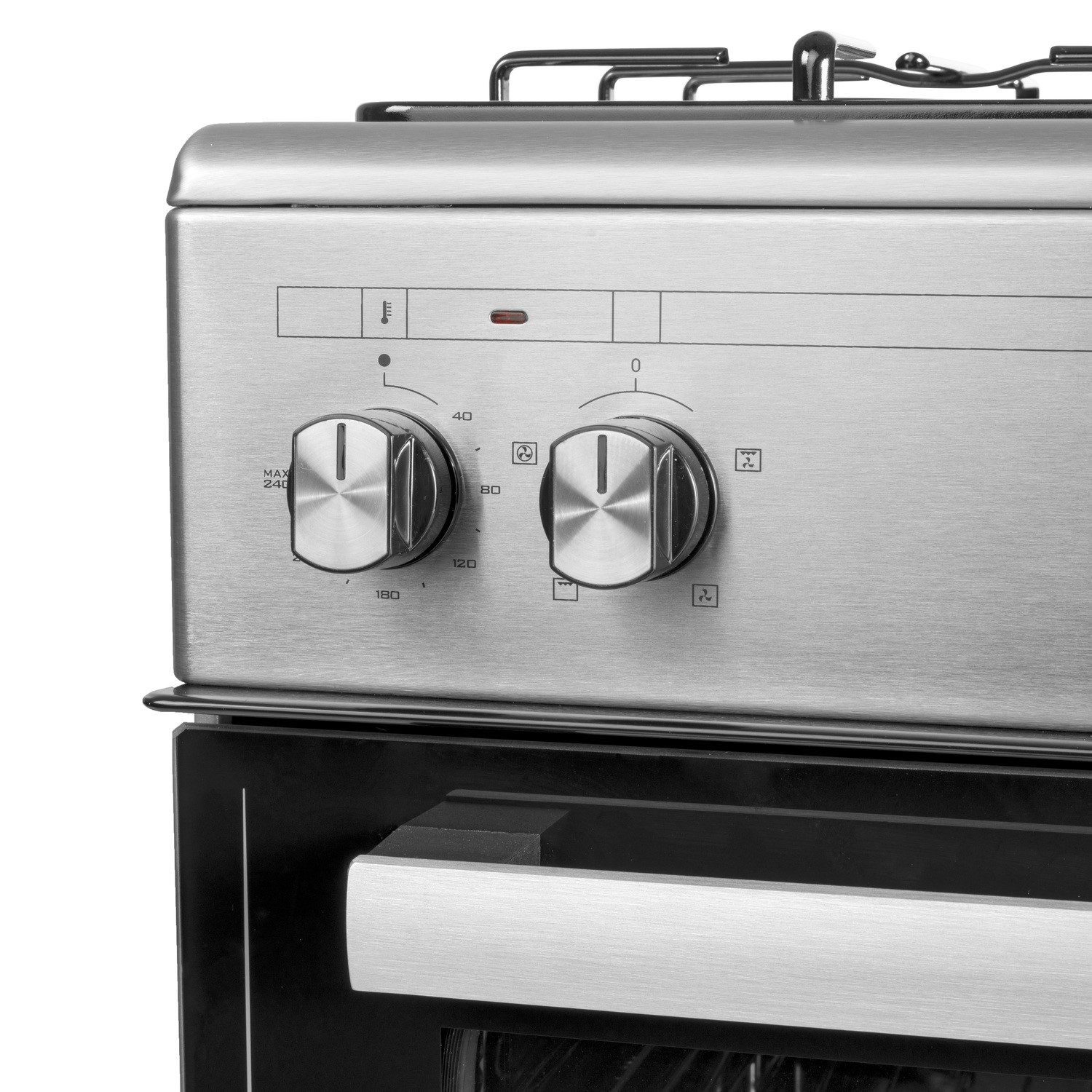 electriQ 60cm Dual Fuel Single Oven Cooker Stainless Steel EQDFSC60A