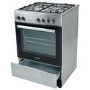 electriQ 60cm Dual Fuel Single Oven Cooker - Stainless Steel