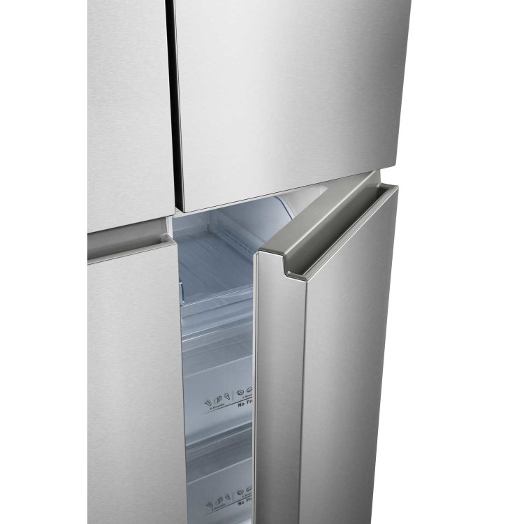 GRADE A3 - Hisense RQ563N4AI1 Frost Free 4 Door Fridge Freezer Stainless Steel Effect