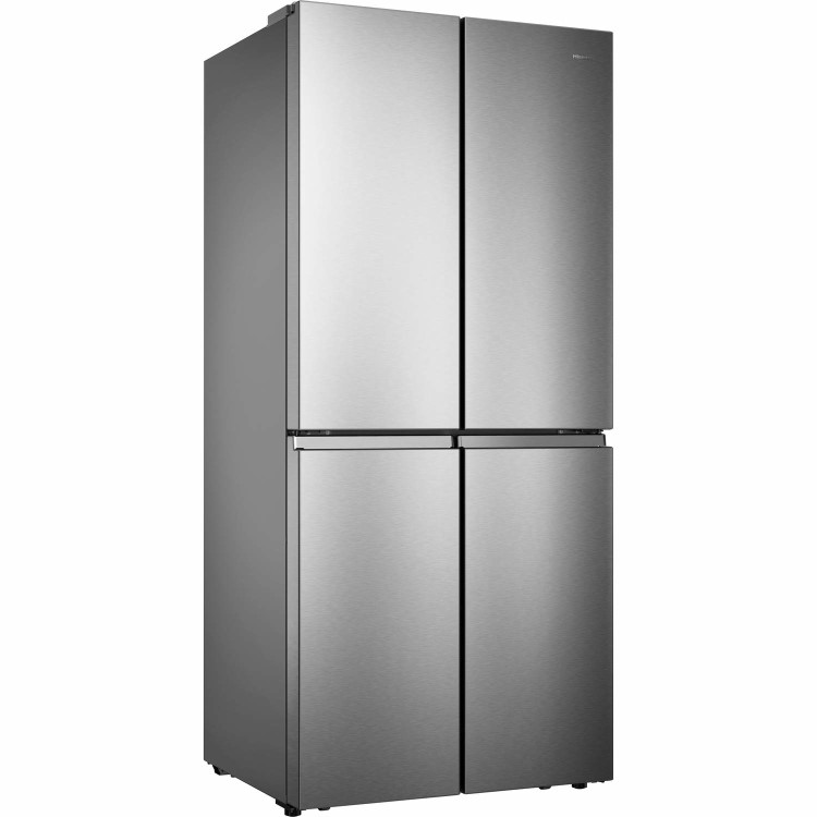 GRADE A3 - Hisense RQ563N4AI1 Frost Free 4 Door Fridge Freezer Stainless Steel Effect