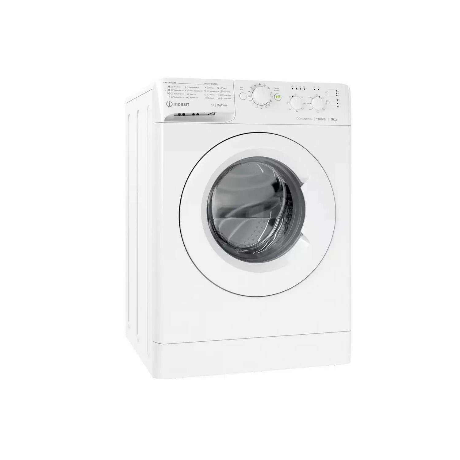 Indesit 9kg 1200rpm Freestanding Washing Machine White MTWC91295WUKN
