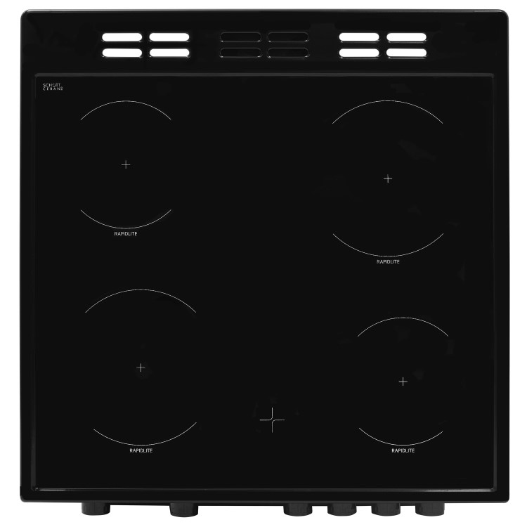 Beko 60cm Double Oven Electric Cooker - Black
