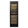 CDA 117 Bottle Freestanding Wine Cooler Dual Zone Tall - Black
