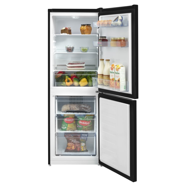 Beko 220 Litre 50/50 Freestanding Fridge Freezer - Black