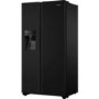 Refurbished Hisense RS694N4TBF 535 Litre American Fridge Freezer Black 
