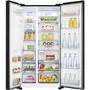 Refurbished Hisense RS694N4TBF 535 Litre American Fridge Freezer Black 