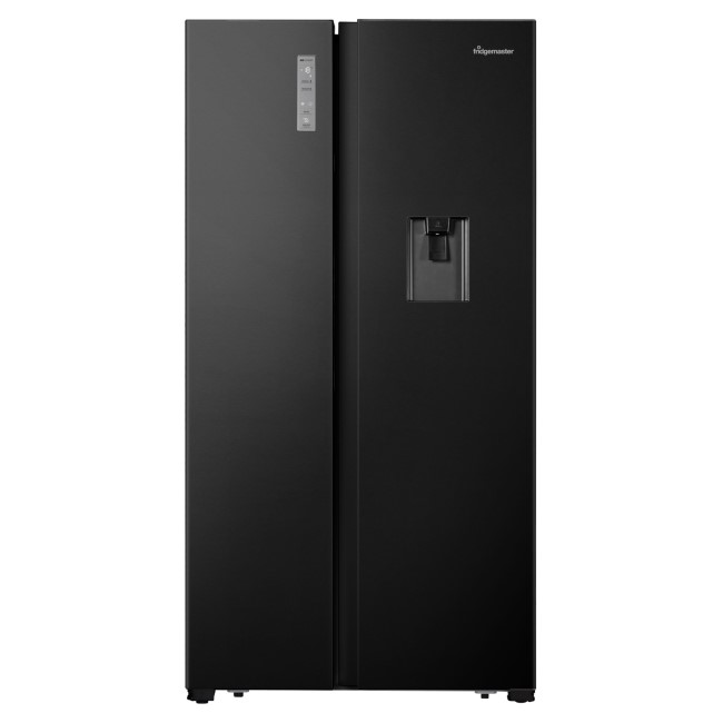 Fridgemaster 519 Litre SideBySide American Fridge Freezer With Multiflow Black MS91521FFB