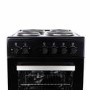 electriQ 50cm Electric Cooker with Sealed Plate Hob - Black