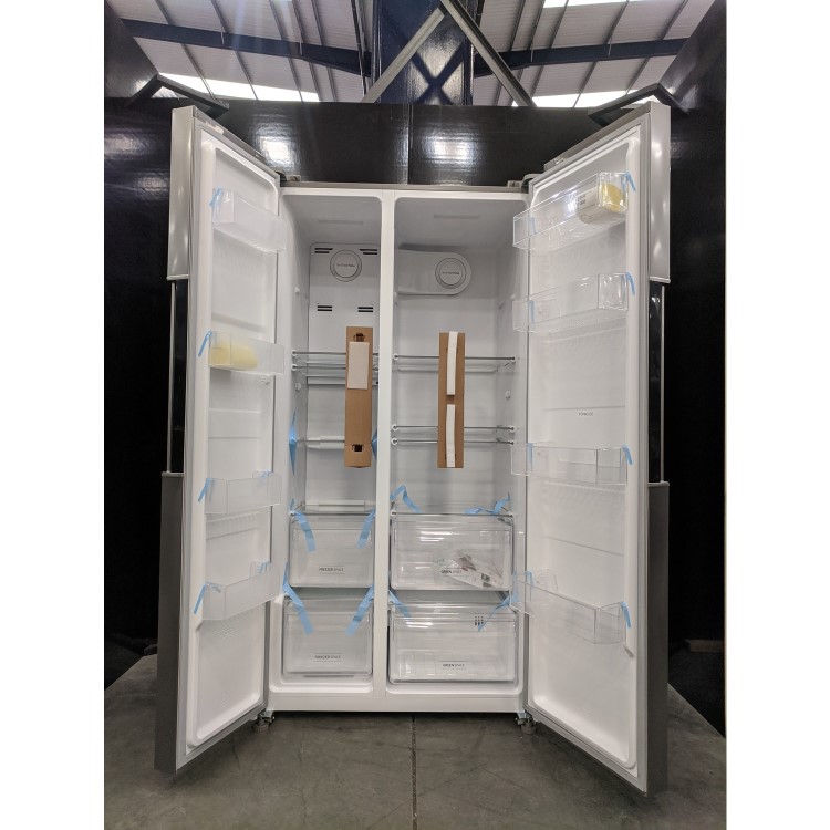 Refurbished Hoover HHSBSO6174XK 521 Litre American Fridge Freezer Stainless Steel