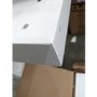GRADE A3 - White Marble Freestanding Electric Fireplace Suite with Log Effect - Amberglo