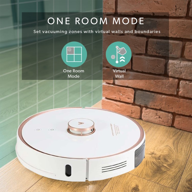GRADE A3 - Viomi S9 Robot Vacuum Cleaner and Mop - Self-Emptying - 2700Pa Suction - White