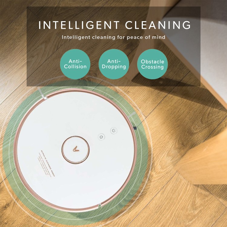GRADE A3 - Viomi S9 Robot Vacuum Cleaner and Mop - Self-Emptying - 2700Pa Suction - White