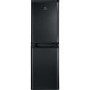 Refurbished Indesit 235 Litre 50/50 Freestanding Fridge Freezer - Black