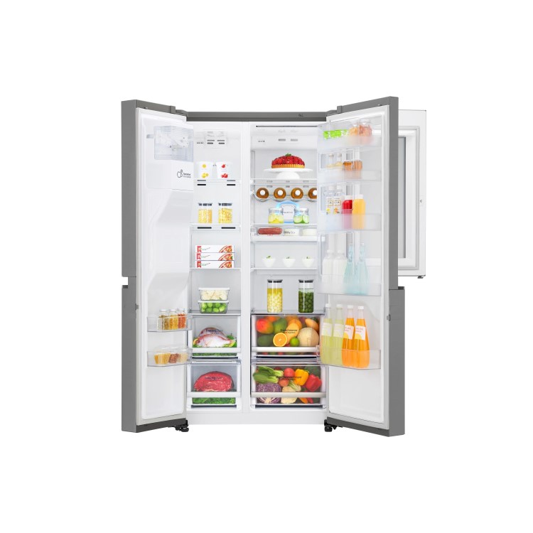Refurbished LG GSI960PZVV Freestanding 625 Litre 70/30 Frost Free American Fridge Freezer Stainless Steel