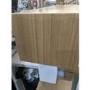GRADE A2 - 47 Inch Curved Light Oak Effect Wall Mounted Smart Wifi Electric Fire - AmberGlo